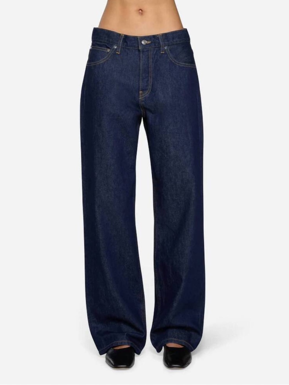 EB Denim Mid Rise Baggy Havana Night Jeans Size 28
